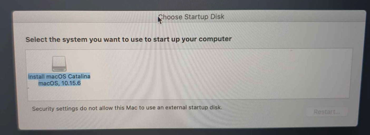 wrong password when trying to install mac os from internet for recovery